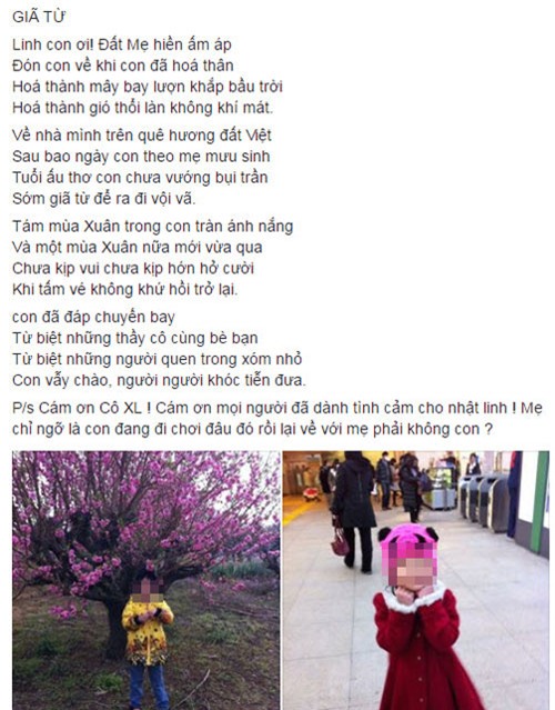 ua nuoc mat voi bai tho "gia tu" cua me be gai nguoi viet bi sat hai tai nhat gui con - 2