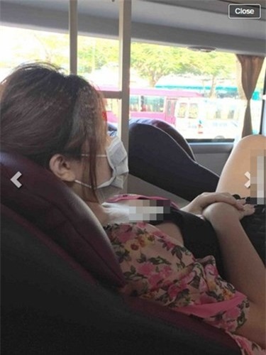 thieu nu mac vay ngan