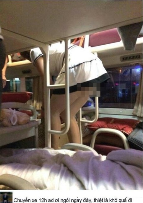 thieu nu mac vay ngan