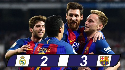 Messi đánh sập Bernabeu, Barca tái chiếm ngôi đầu
