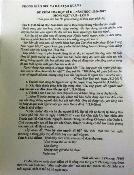 'Cuoc chien via he' vao de thi lop 9 hinh anh 1