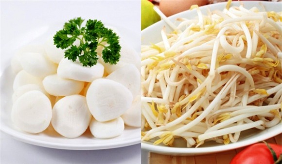 giá đỗ, củ cải trắng, mặt nạ giá đỗ và củ cải trắng, mặt nạ trị tàn nhang, giá đỗ và củ cải trắng trị tàn trang