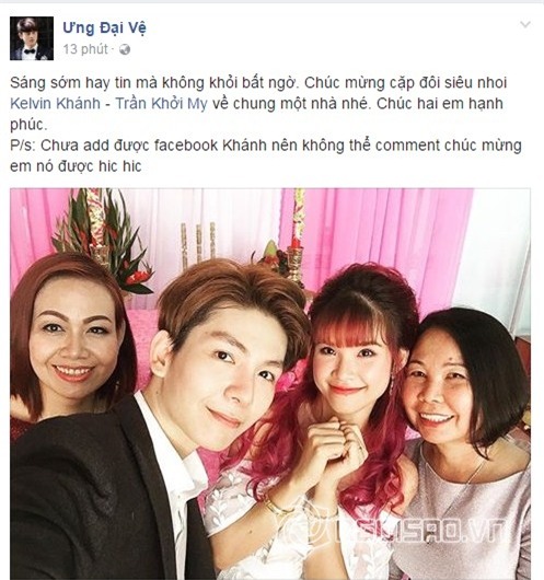 Kelvin Khánh, Kelvin Khánh và Khởi My, Kelvin Khánh và Khởi My đính hôn, Khởi My