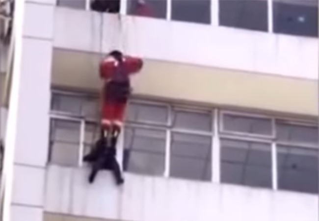 Clip co gai duoc cuu song bang cu dap manh vao bung 'gay bao' mang hinh anh 2