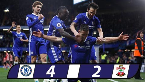 Hazard và Costa tỏa sáng, Chelsea tạm bỏ xa Tottenham 7 điểm