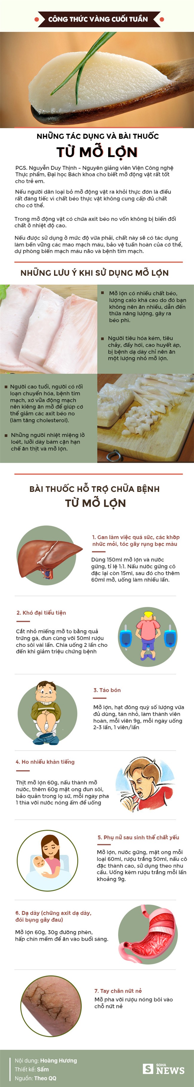 Không ăn mỡ lợn, bạn đã bỏ phí những tác dụng và 7 bài thuốc hay: Căn bếp nào cũng nên có! - Ảnh 1.