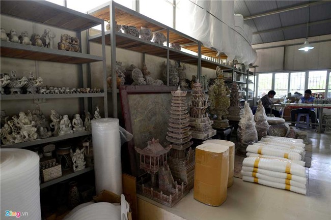 đồ thủ công, bộ lư lọ, đồ chạm khắc bằng đá