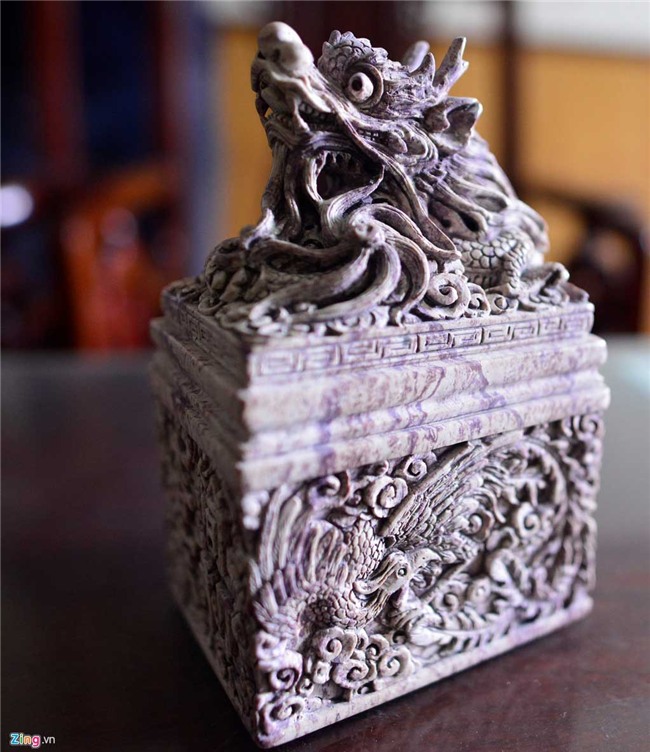 đồ thủ công, bộ lư lọ, đồ chạm khắc bằng đá