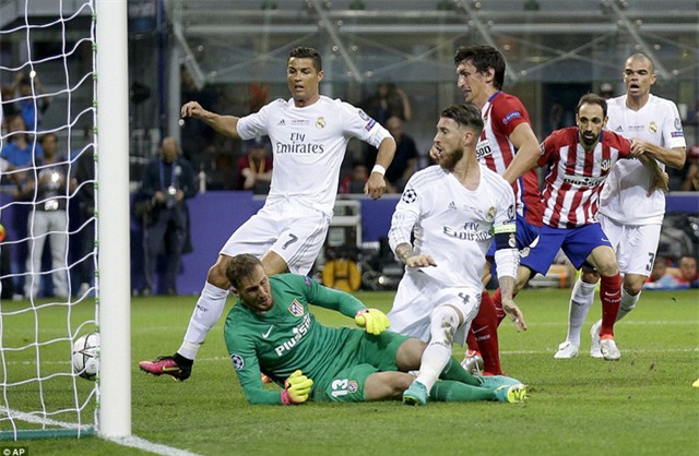 Ramos luôn có duyên ghi bàn vào lưới Atletico ở đấu trường Champions League