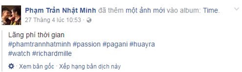 Minh Nhựa, đồng hồ, siêu xe, xe siêu sang