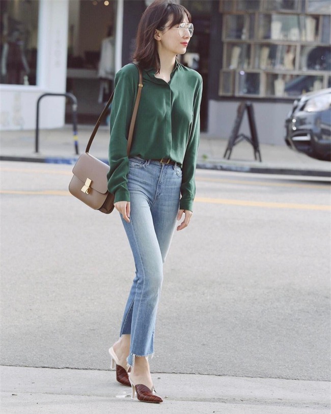 Có bao giờ bạn nghĩ quần jeans với giày cao gót lại hợp gu thế này? - Ảnh 12.