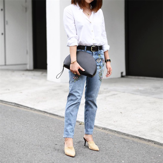 Có bao giờ bạn nghĩ quần jeans với giày cao gót lại hợp gu thế này? - Ảnh 18.