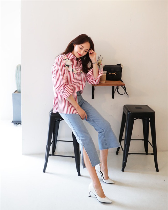 Có bao giờ bạn nghĩ quần jeans với giày cao gót lại hợp gu thế này? - Ảnh 8.