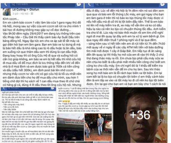 Những thông tin chia sẻ với lời nhắn cần cộng đồng chung tay tẩy chay Gara ô tô Mạnh Sơn để họ không lừa đảo được nữa của anh Lê Cường đã thu hút sự quan tâm đặc biệt của cộng đồng mạng.