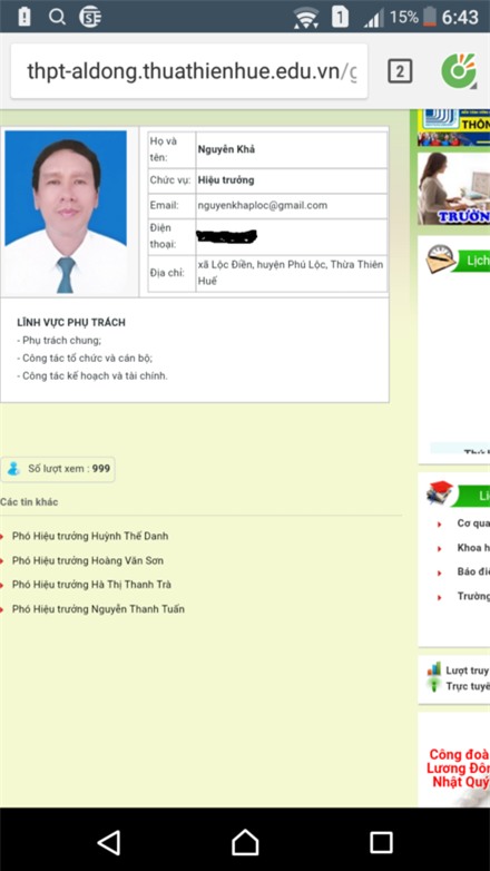 Hiệu trưởng mắc bệnh, một trường ở Huế xin tồn tại 4 phó hiệu trưởng ảnh 1