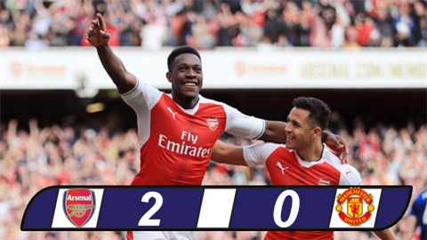 Arsenal chấm dứt chuỗi 25 trận bất bại của M.U