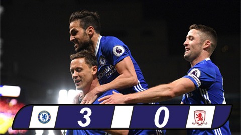 Đại thắng Middlesbrough, Chelsea tiến sát ngai vàng Ngoại hạng Anh