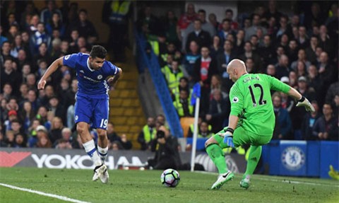 Diego Costa mở tỉ số cho Chelsea