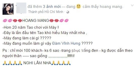 sao việt, đàm vĩnh hưng, dương triệu vũ, đám cưới đàm vĩnh hưng, quy định dự tiệc đàm vĩnh hưng dương triệu vũ