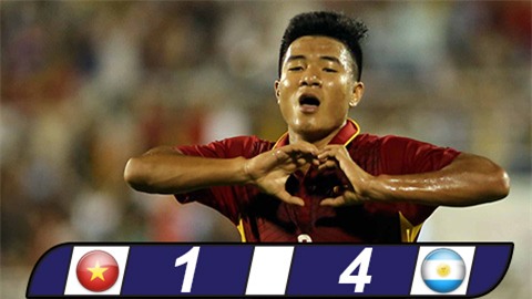 Đức Chinh tỏa sáng trong trận U20 Việt Nam thua U20 Argentina