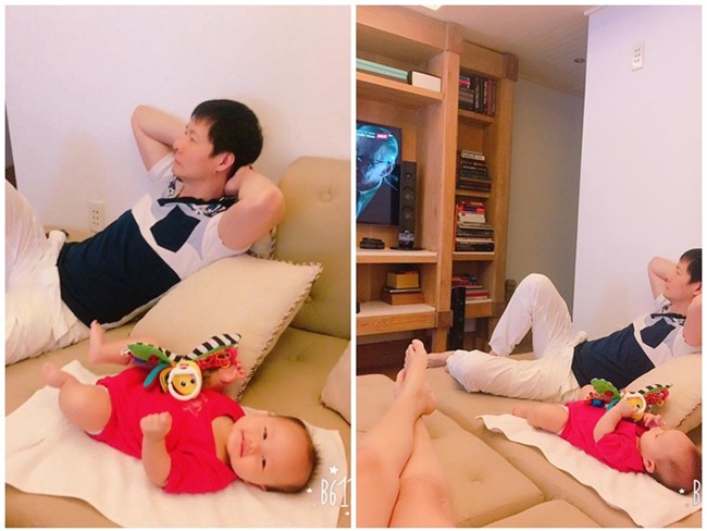 phan nhu thao mang nang de dau nhung con gai lai 'dinh bo nhu keo dan sat' - 9