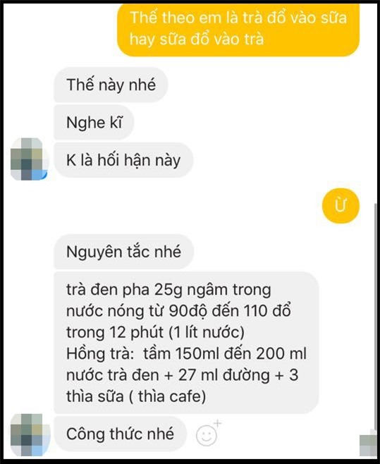 Đỉnh cao của nhắn tin cưa cẩm bây giờ: Trà sữa là trà đổ vào sữa hay sữa đổ vào trà? - Ảnh 3.