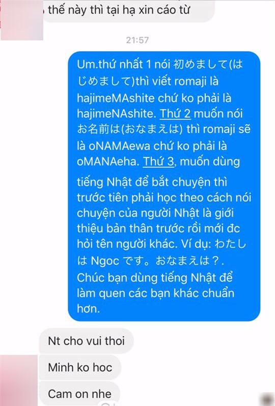 Nam thanh niên tinh tướng dùng tiếng Nhật đi tán gái cho oai, gặp ngay cô nàng phản đòn chỉ ra lỗi sai chính tả - Ảnh 3.