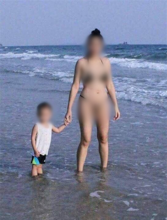 Truy tìm nguồn gốc bức ảnh người phụ nữ mặc bikini hở hang gây sốc trên bãi biển - Ảnh 3.