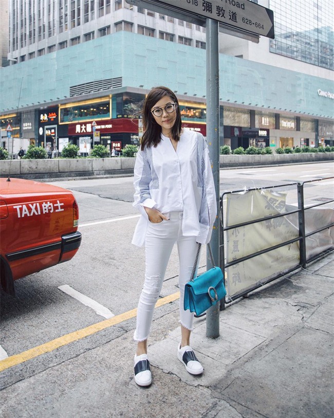 Chẳng ai bảo ai nhưng các quý cô châu Á diện cực nhiều đồ trắng cho street style tuần qua - Ảnh 12.