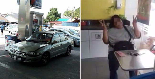 Chị gái thánh lầy của năm: đỗ lì ở cây xăng đang đông khách, xin đểu đầy bình mới chịu rời đi - Ảnh 3.