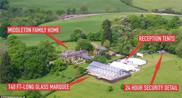 Có gì trong đám cưới bạc tỉ của em gái Công nương Anh Kate Middleton - Ảnh 1.