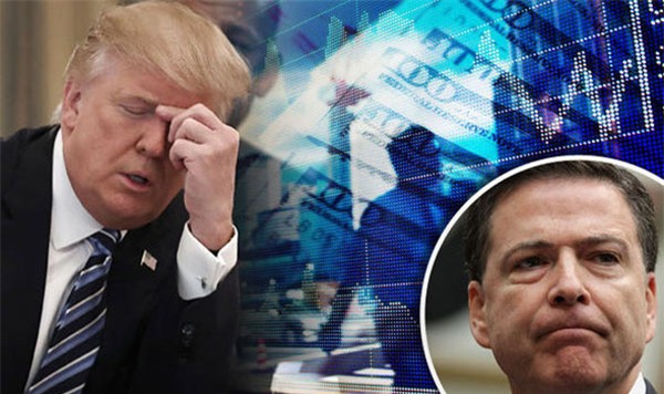 Donald Trump, tổng thống Mỹ, vụ sa thải giám đốc FBI, nội các Mỹ, James Comey, thị trường tài chính thế giới