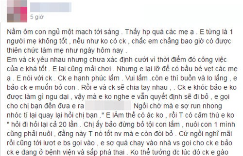 da vao phong pha thai, me 9x lai ra ve vi nguoi yeu khoc nhu mua va cai ket khong ngo - 1