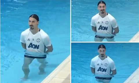 Ibrahimovic đang tập hồi phục