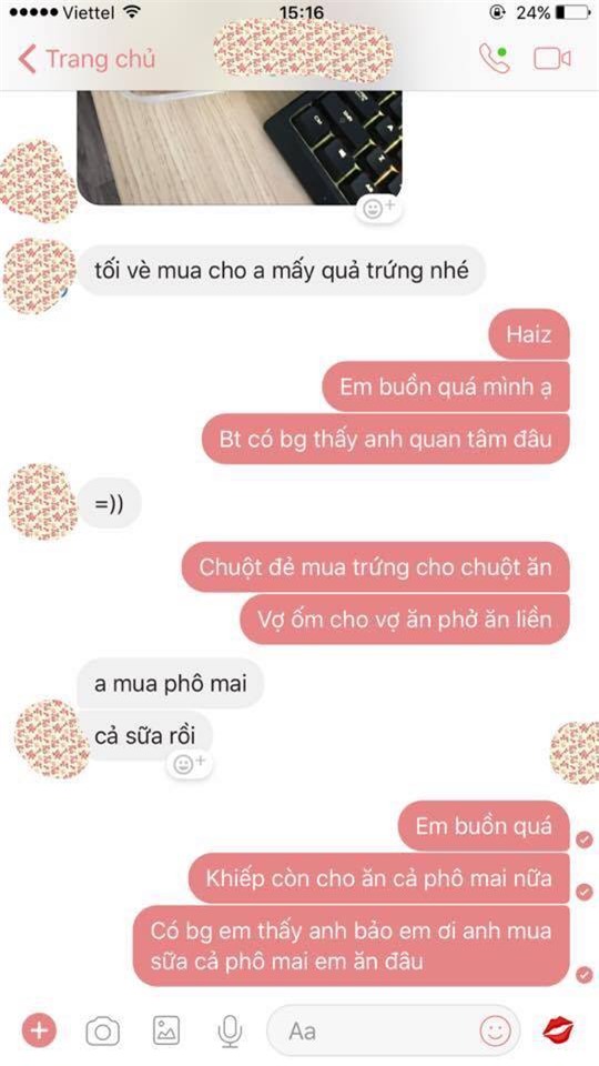 Vợ ấm ức tố mình ốm, chồng úp phở ăn liền qua bữa, bồ đẻ, chồng sai mua trứng gà, phô mai tẩm bổ - Ảnh 3.