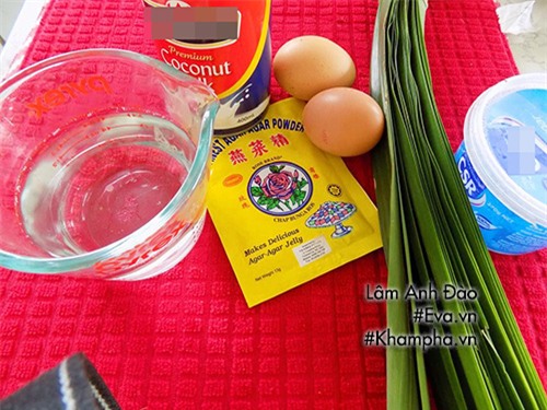 cach lam thach la dua rung xanh sieu hot, ai thay cung me - 1