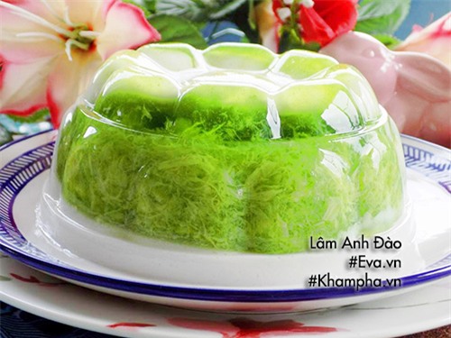 cach lam thach la dua rung xanh sieu hot, ai thay cung me - 12