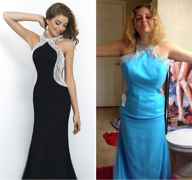 Những bộ váy prom thảm họa mua online biến công chúa thành phù thủy trong chớp mắt - Ảnh 1.