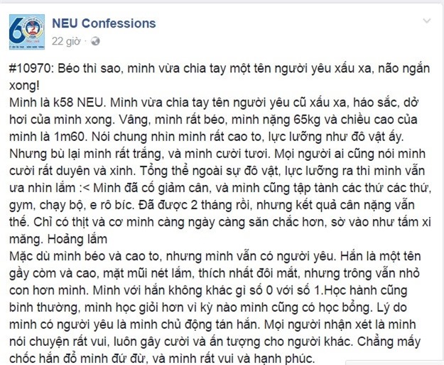 Co gai quyet dinh chia tay nguoi yeu vi bi che beo hinh anh 1