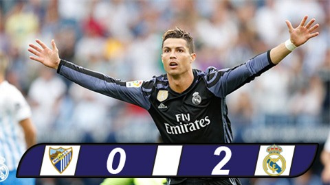 Hạ gục Malaga, Real Madrid lên ngôi vô địch La Liga
