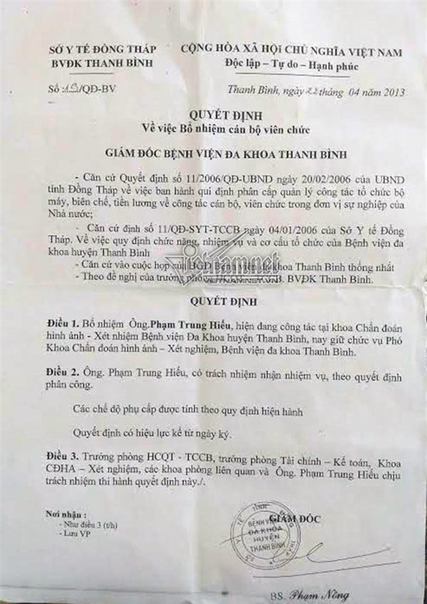Đồng Tháp, bổ nhiệm thần tốc, bổ nhiệm cán bộ, cả họ làm quan, cả nhà làm quan