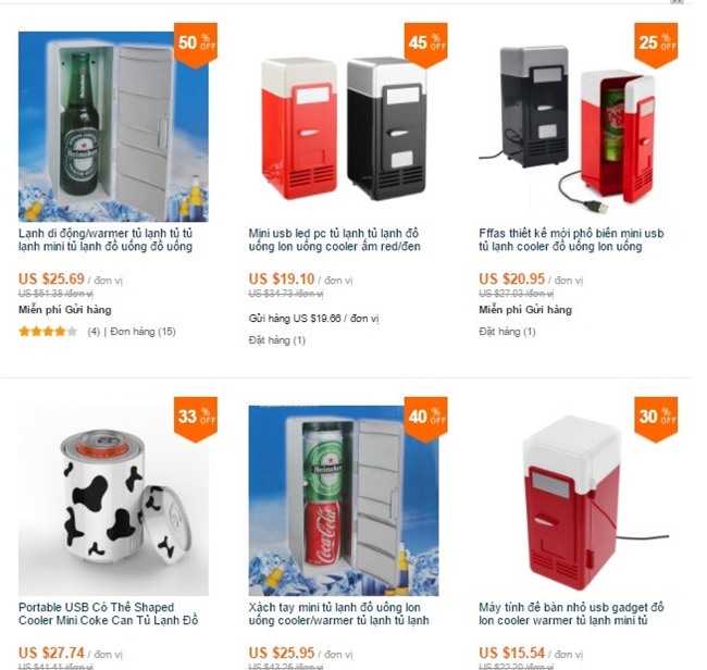 Tu lanh dung duoc 4 lon Coca, quat USB o at do bo cho mang hinh anh 1