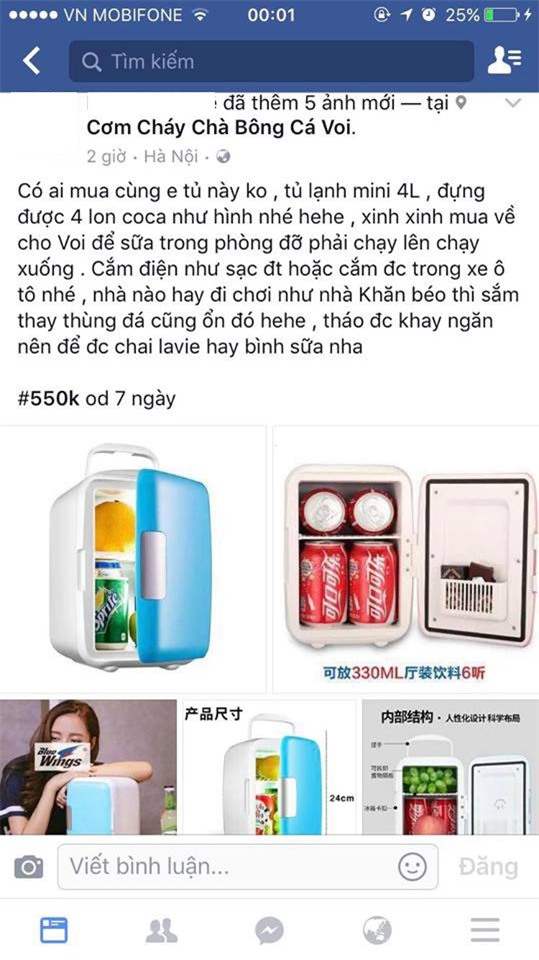 Tu lanh dung duoc 4 lon Coca, quat USB o at do bo cho mang hinh anh 2