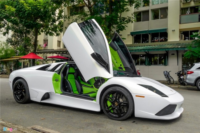 Lamborghini Murcielago LP640 xanh com doc nhat VN doi mau hinh anh 3