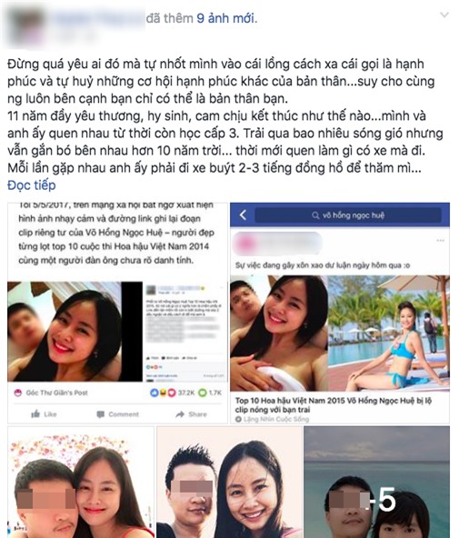 Top 10 Hoa hậu Việt Nam, Võ Hồng Ngọc Huệ, Võ Hồng Ngọc Huệ giật chồng, sao việt