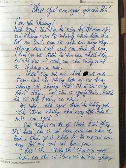 tam thu bo gui con gai bi diem kem mon toan khien nhieu bac cha me phai tinh ngo - 1