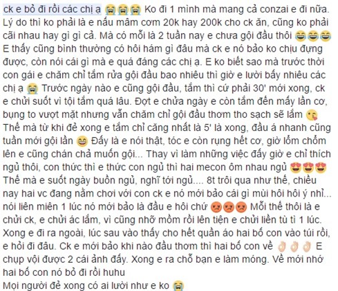 Chồng ôm con bỏ nhà đi vì không chịu nổi khi vợ 2 tuần không gội đầu - Ảnh 1.
