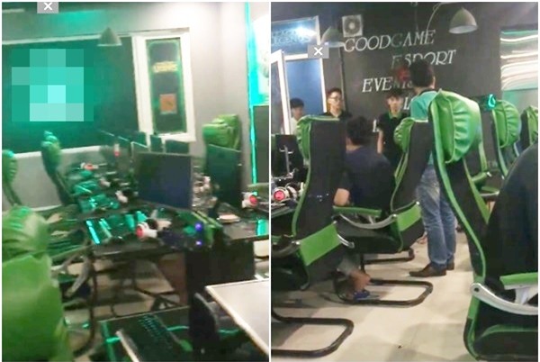 Clip: Tức giận vì con trai đi chơi game, bố đập vỡ hết máy tính quán net - Ảnh 2.