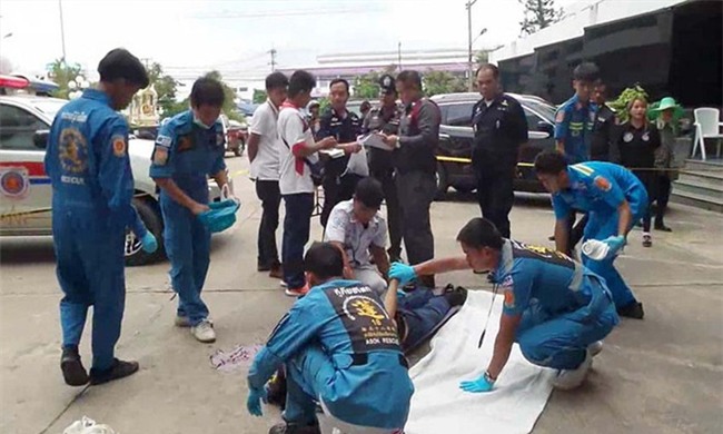 Thái Lan: Bị vợ bắt quả tang chụp ảnh với bồ nhí, chồng stress đến mức nhảy lầu khách sạn tự tử - Ảnh 1.