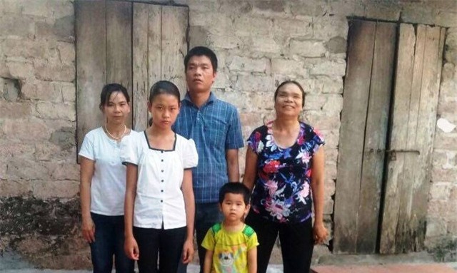 Gia đình anh Phạm Văn Cường.